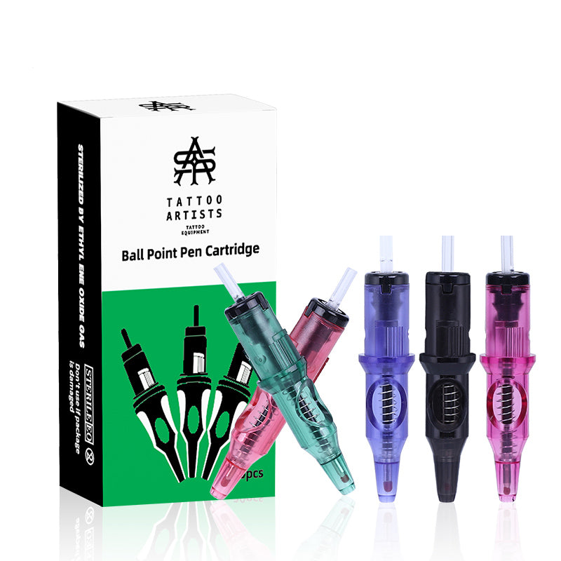 Newest Design Ink Drawing Cartridge Tattoo Beginner Practice Tools Tattoo Ball Point Cartridge