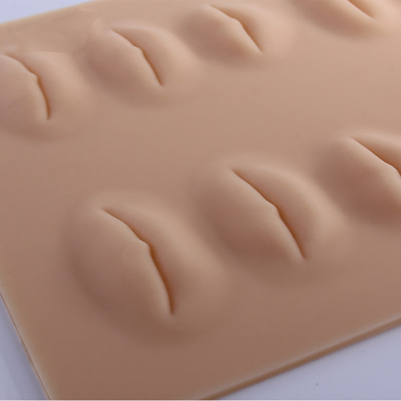 3/5PCS 3D Silicone Permanent Makeup Tattoo Training Practice Fake Skin Blank Eye Lips Face For Microblading Tattoo Machine Beginner