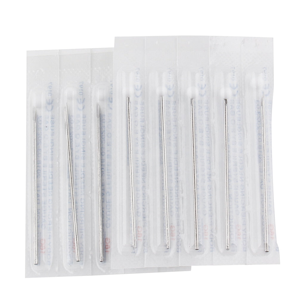 100PCS body Piercing Needles Mixed 8G 9G 12G 13G 14G 15G 16G 17G 18G 20G Sterile Disposable Body Piercing Needles