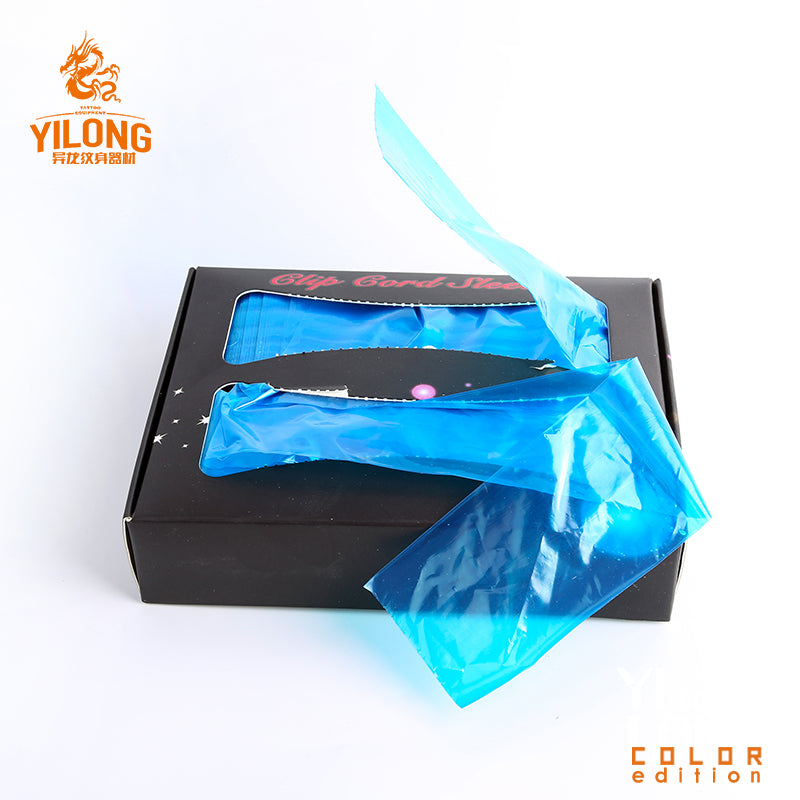 125/250 Pcs BlueTattoo Clip Cord Sleeves Bags Supply Disposable Covers Bags for Tattoo Machine Professional Tattoo Accessory