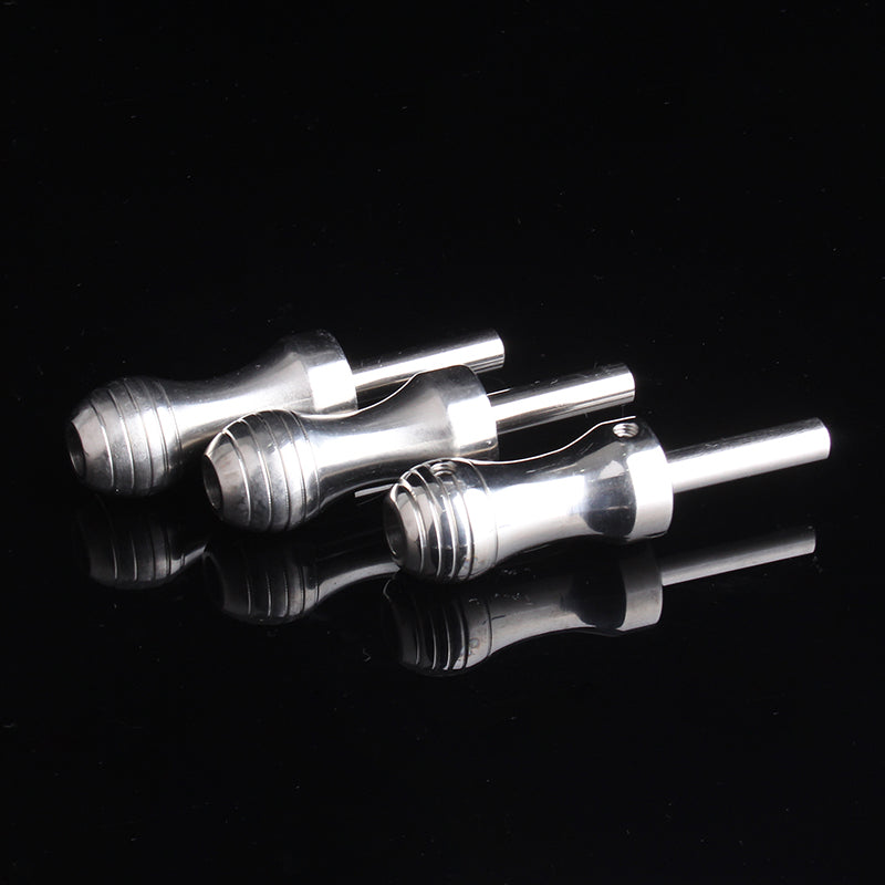 1PCS 22MM Stainless Steel Tattoo Grip With Back Stem Professional Tattoo Machine Grips Tattoo Tubes Tips Tool