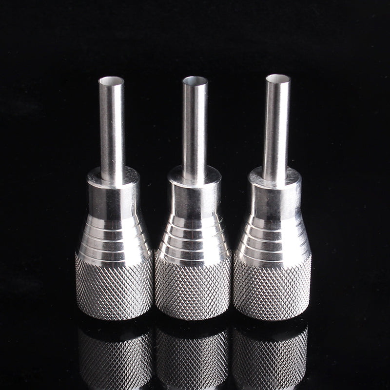 1PCS 22MM Stainless Steel Tattoo Grip With Back Stem Professional Tattoo Machine Grips Tattoo Tubes Tips Tool
