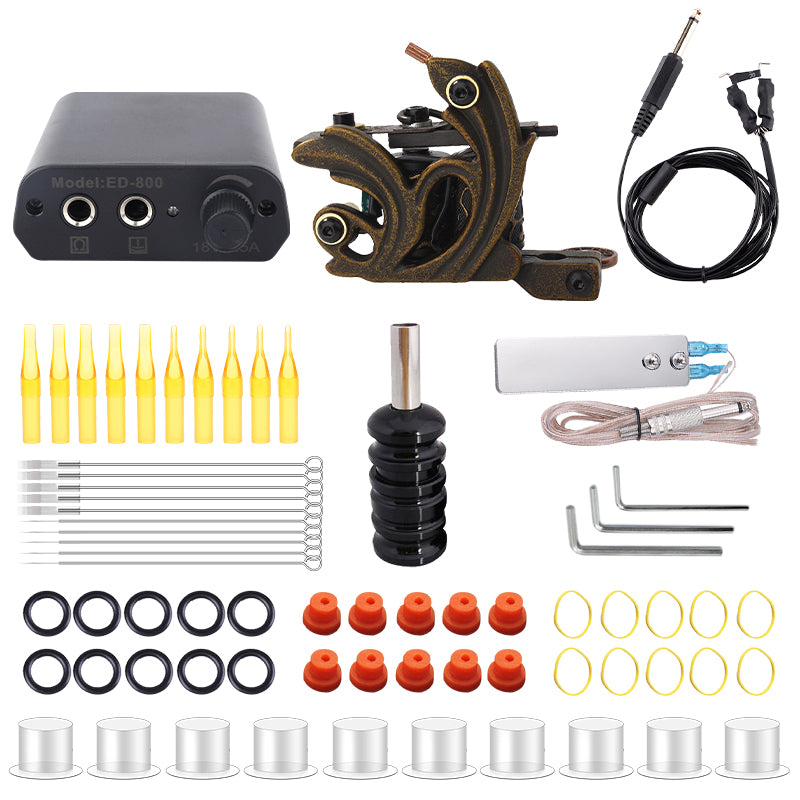 Tattoo Kit with Coil Machines
