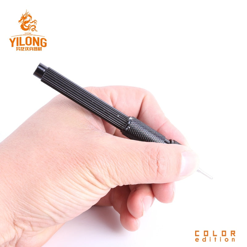 1pcs Tattoo Pen Holder With 20pcs Tattoo Skin Pen Alloy Skin Marker Pen Skin Surfer Stencil Tattoo AccessorIes Makeup Supplies
