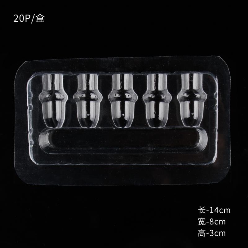YILONG Disposable Plastic Tattoo Cartridge Needles Holder Stand for Most Cartridge Tattoo Needles 20Pcs Tray Clear Color