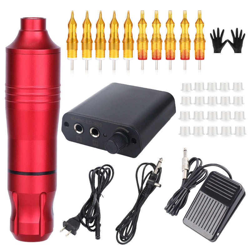 Tattoo Pen Tattoo Kit with LED Power Supply