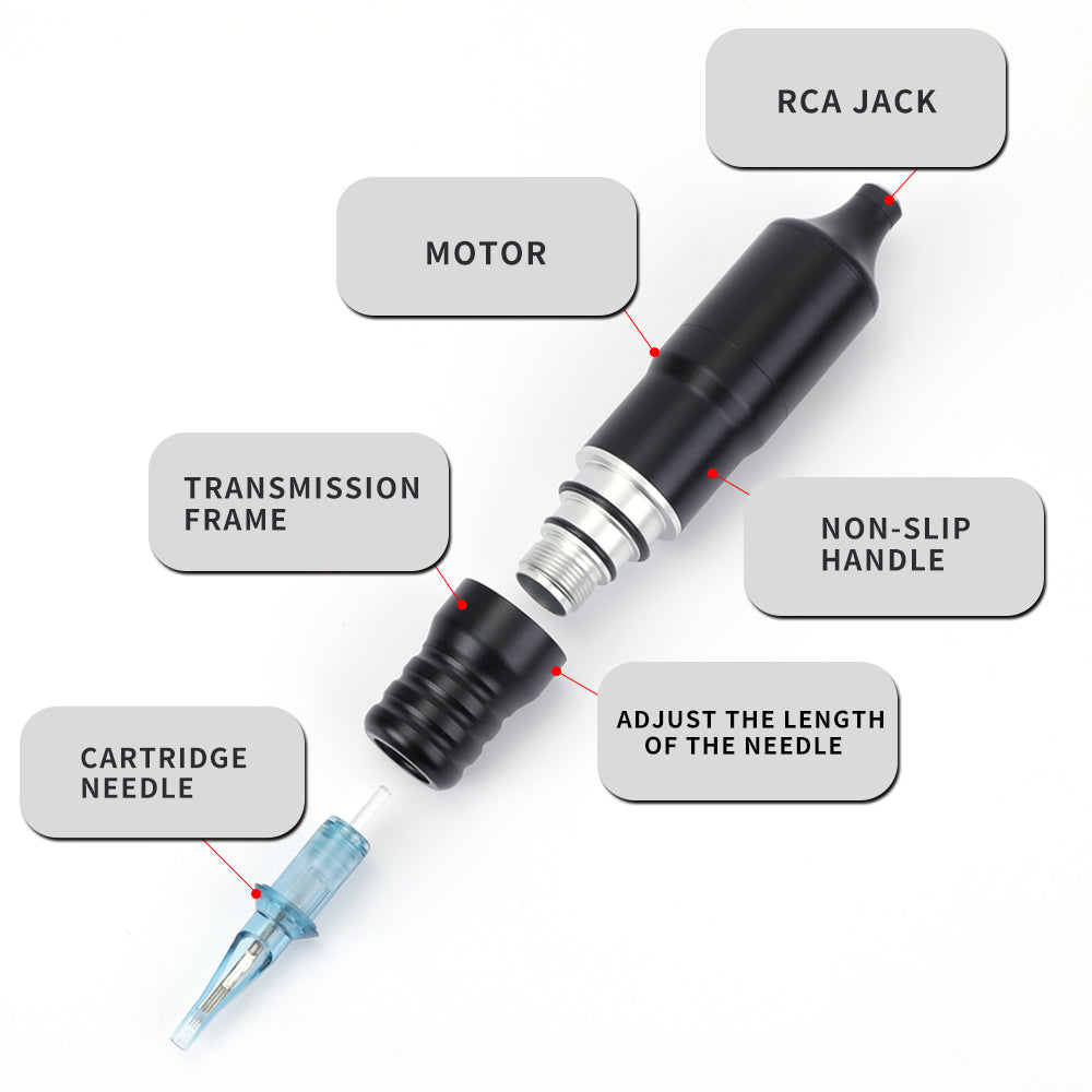 Tattoo Kit for Beginners - Rotary Tattoo Machine & Ink Cap 😍