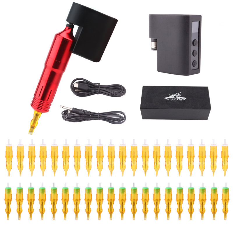 Tattoo Pen Machine With Battery Adapter Cartridge needle III free shipping quality pen machine