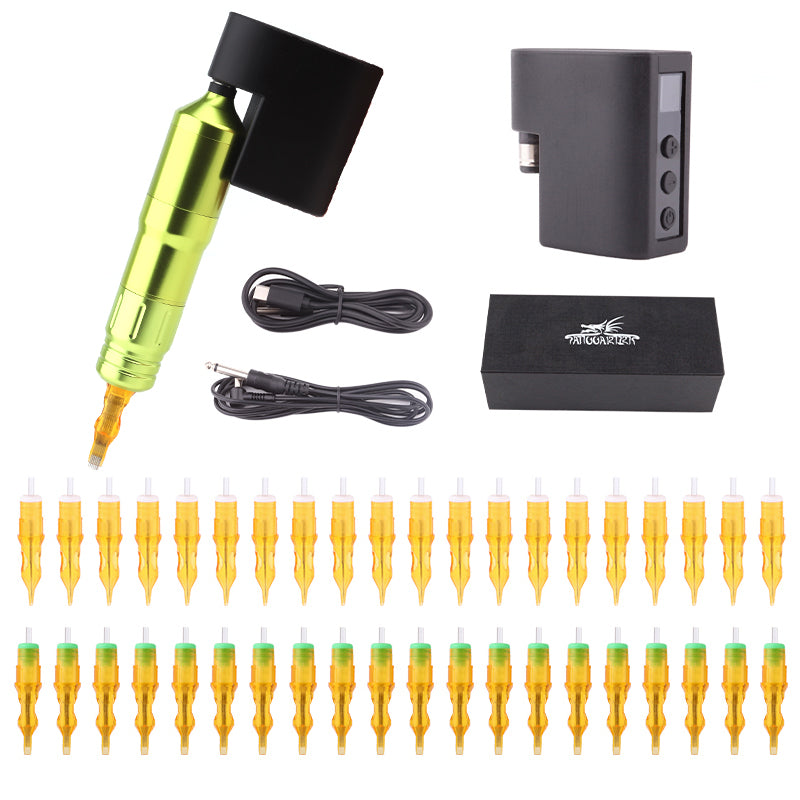 Tattoo Pen Machine With Battery Adapter Cartridge needle III free shipping quality pen machine