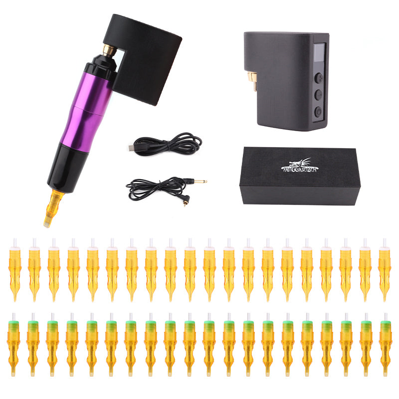 Tattoo Pen Machine With Battery Adapter Cartridge needle XI free shipping quality pen machine