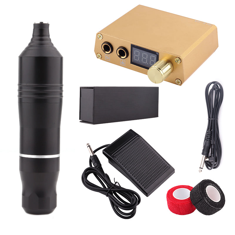 Tattoo Pen Machine Kit With Mini Power Supply Bandage