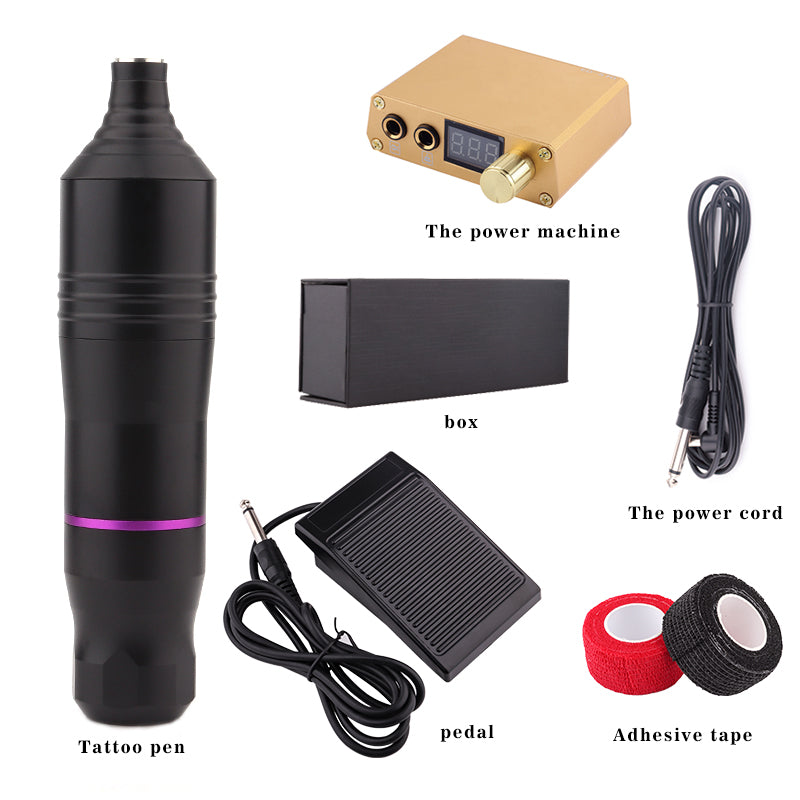 Tattoo Pen Machine Kit With Mini Power Supply Bandage