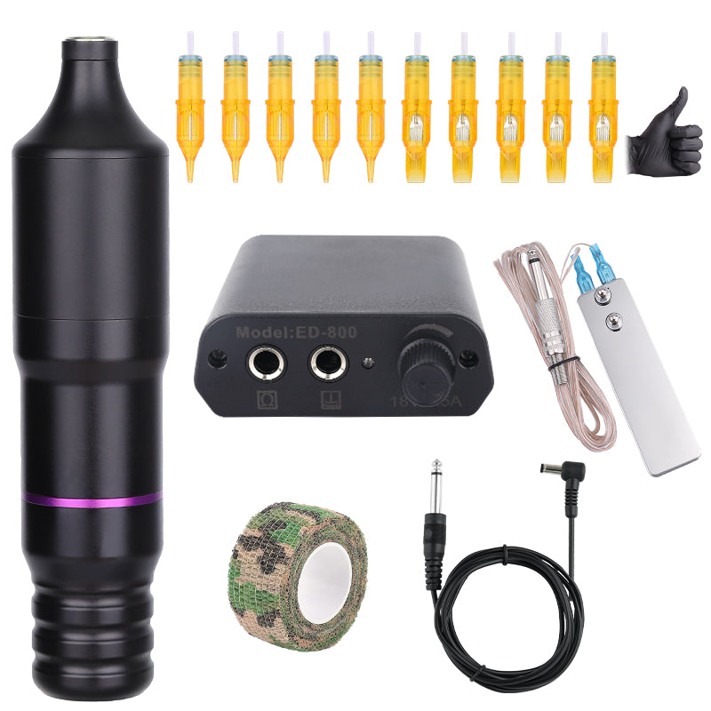 Tattoo Rotary Pen Tattoo Kit with Cartridge Needle