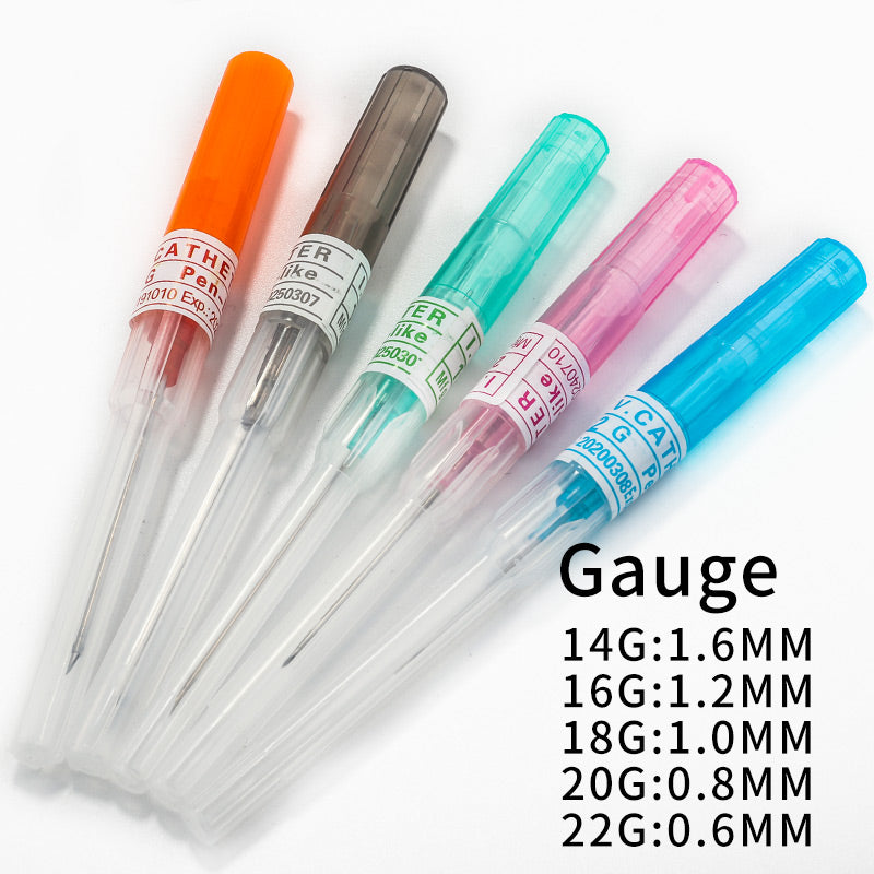 YILONG 50pcs/Lot Sterilized Piercing Needle 12/14/16/18/20G Gauge Tattoo Body Needles Supplies catheter piercing needle