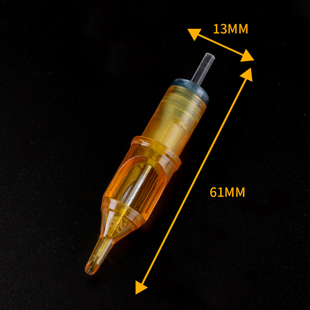 YILONG Tattoo Cartridge Needles - 50Pcs Tattoo Needle Cartridge Round Liner Round Shader Weaved Magnum Mixed 3RL 5RL 7RL 9RL 3RS 5RS 7RS 9RS 7M1 11M1(50PCS #12 Standard RL RS M1)