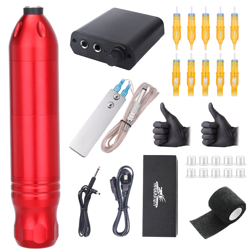 Tattoo Rotary Pen Tattoo Kit with Cartridge Needle