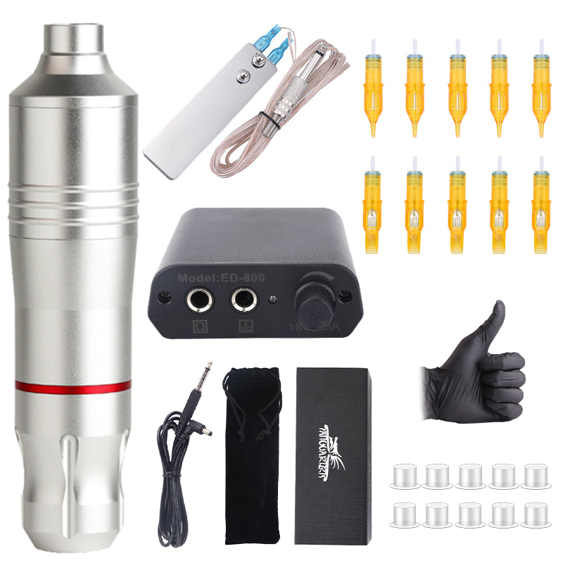 Tattoo Rotary Pen Tattoo Kit with Cartridge Needle