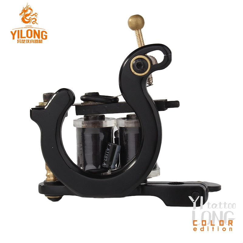 Free Shipping 1pcs Professional Tattoo Guns 10 Wraps