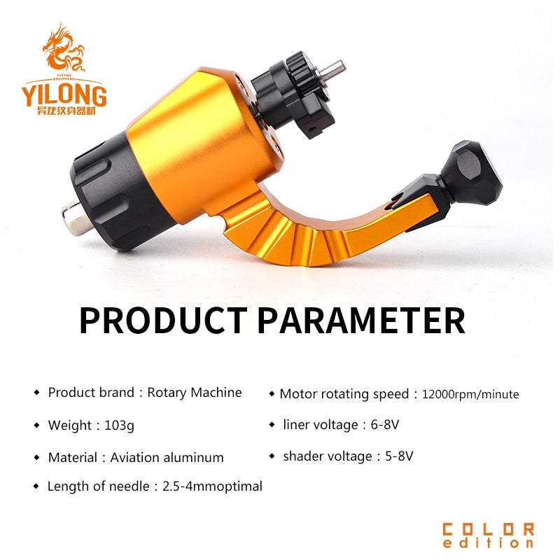 YILONG New Direct Drive Rotary Tattoo Machine for Tattoo Artists