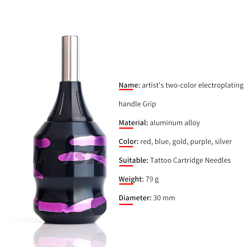 Professional Tattoo Machine Grip Handle 27mm Aluminum Alloy For Tattoo Arists