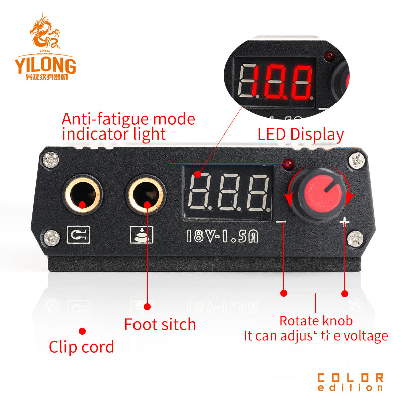 Anti-Fatigue Mode Design Tattoo Power Supply