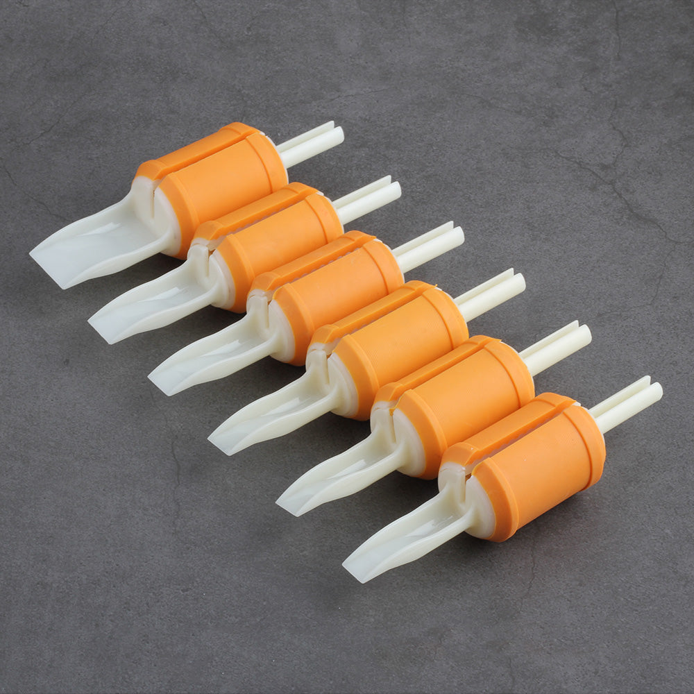 20pcs 30MM Disposable Flat/Magnum Tubes Black Soft Silicone Tattoo Grip Transparent Plastic Tubes