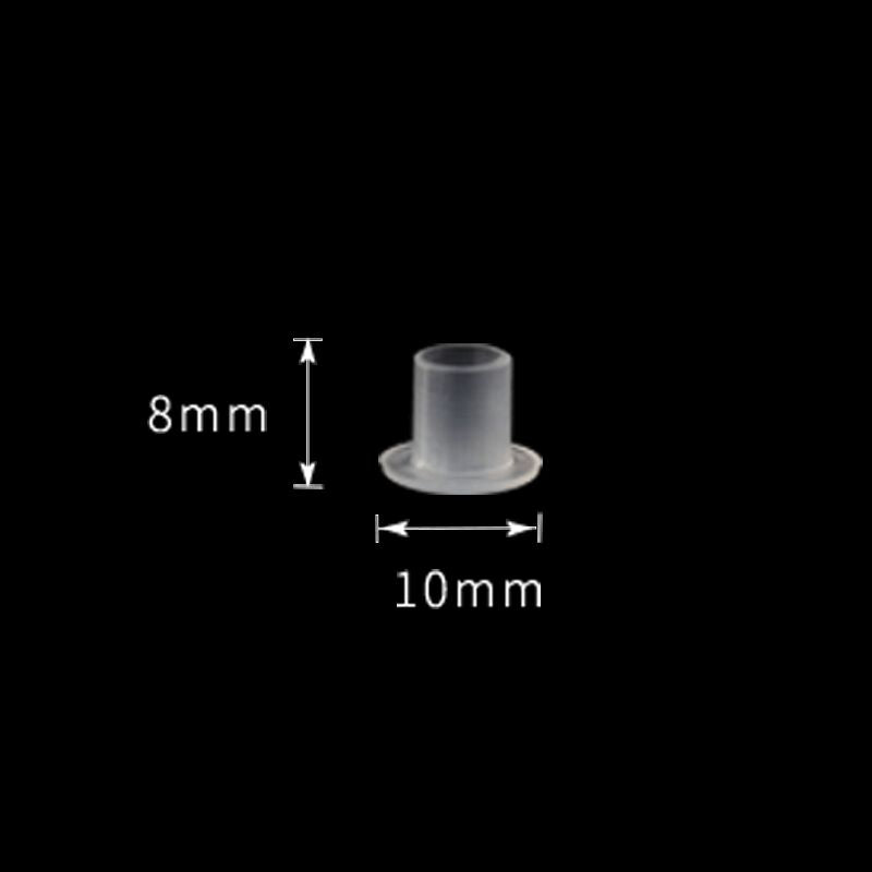 1000PCS New Arrive Top White Steady Tattoo Ink Cups Small Medium Large Size Clear Self Standing Tattoo Ink Cup Cap Supply