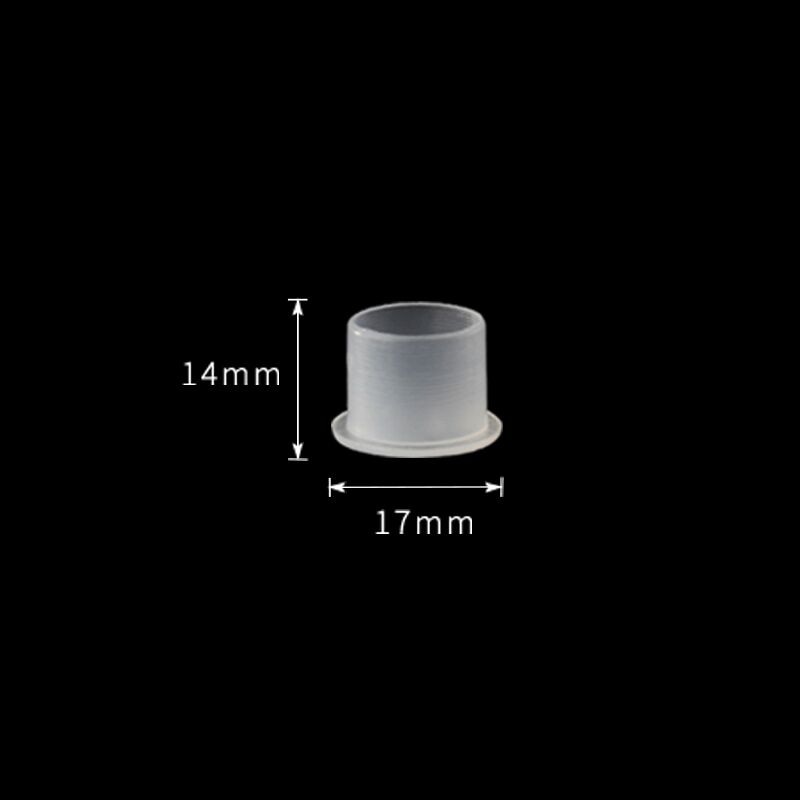1000PCS New Arrive Top White Steady Tattoo Ink Cups Small Medium Large Size Clear Self Standing Tattoo Ink Cup Cap Supply