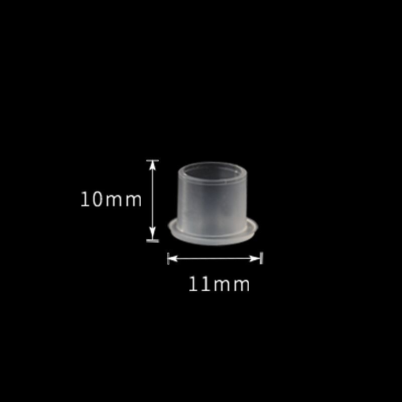 1000PCS New Arrive Top White Steady Tattoo Ink Cups Small Medium Large Size Clear Self Standing Tattoo Ink Cup Cap Supply