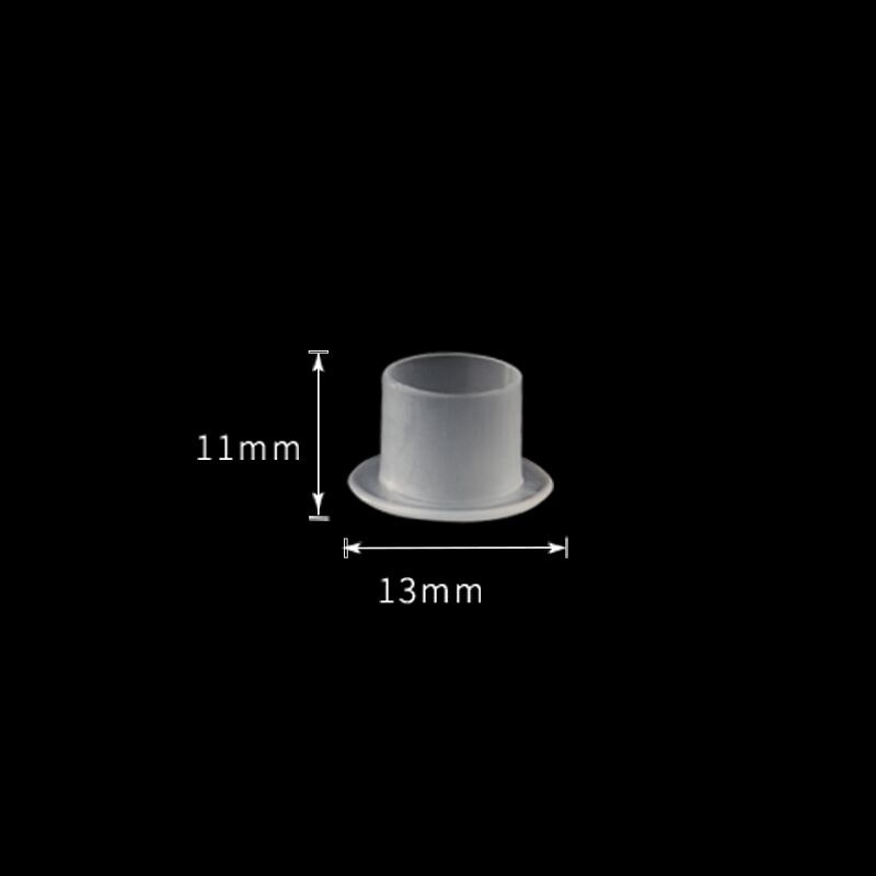 1000PCS New Arrive Top White Steady Tattoo Ink Cups Small Medium Large Size Clear Self Standing Tattoo Ink Cup Cap Supply