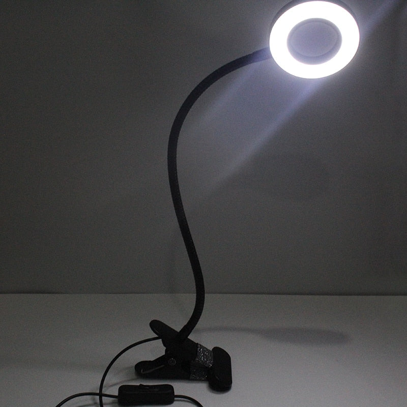 Pro Makeup Equipment Tattoo Lamp With Clamp USB Cold Light LED Lamp Eyebrow Tattoo Nail Art Frosted Brightness Beauty Salon