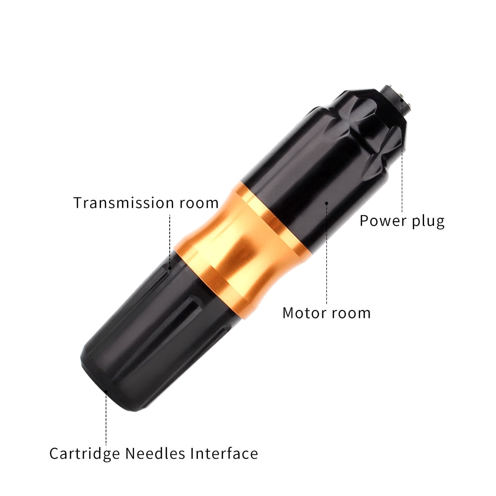 Professional Tattoo Rotary Pen Kits Cartridge Needles Sets Power Supply with Carrier Box