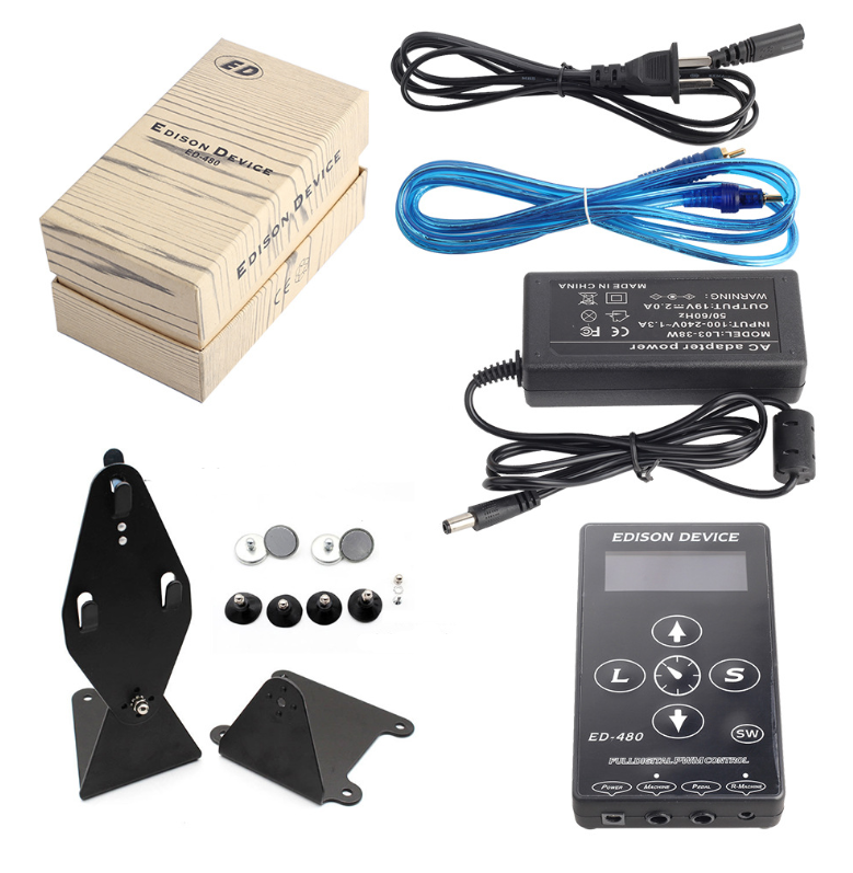 YILONG Free Shipping Wholesale Black New Black Duty Digital LCD Tattoo Power Supply For Machine Gun Device tattoo & body art