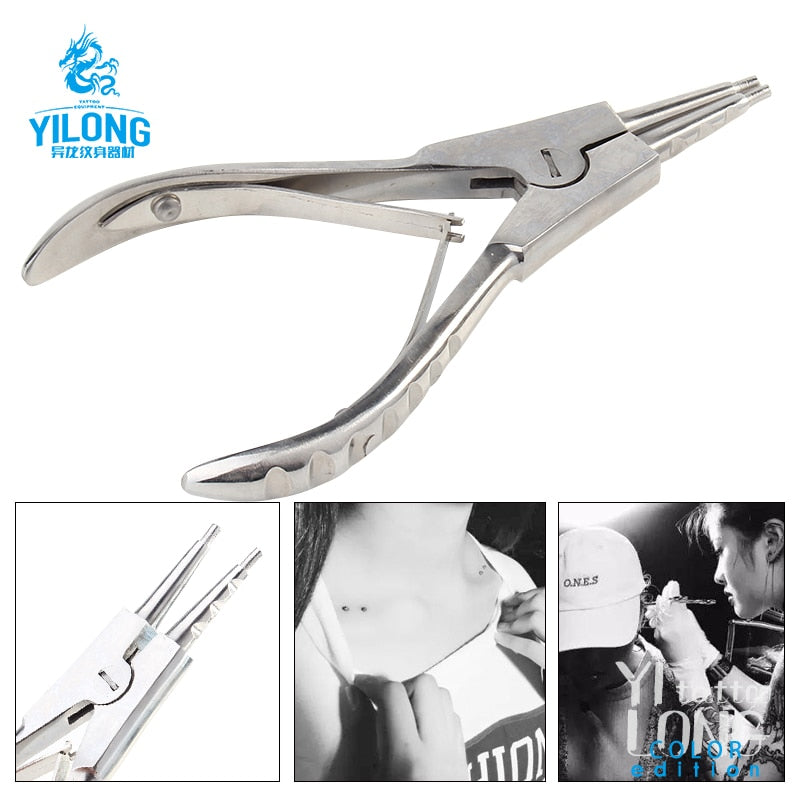 Stainless Steel Dermal Anchor Holding Pliers Professional Piercing Too –  Yilong Tattoo Supply Co.,ltd