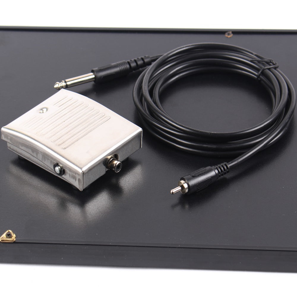 Stainless Steel Tattoo Pedal With Cord Clip
