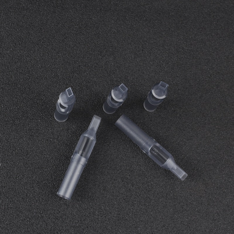 YILONG 50Pcs 5/7/9/11/13/15FT Disposable Tattoo Tips gray Color tips pre-sterilized Nozzle Tip