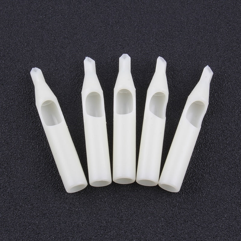 YILONG 50Pcs VT Disposable Tattoo Tips white Color tips pre-sterilized Nozzle Tip For tattoo needles