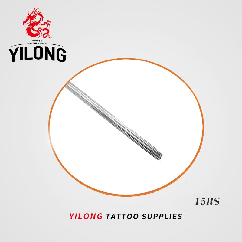 YILONG 50pcs 15RS Best quality Tattoo Needles Supplier Tattoo Needles Round Shade Free Shipping