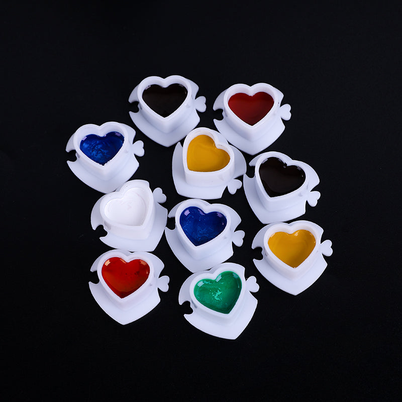 Tattoo Supplies Heart Shape New Tattoo Ink Cups Colorful Ink Cup For Tattoo Accessories