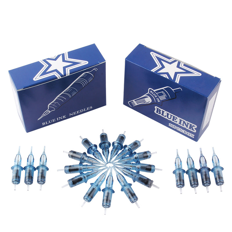 10PCS/Box Blue Sterilized Tattoo Cartridge Needles