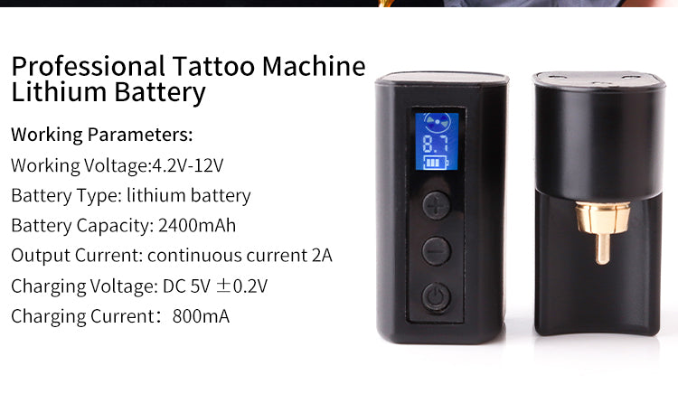 LCD Battery Adaptor-RCA, LCD Battery Adaptor-DC, battery tattoo power supply, professional tattoo machine lithium battery