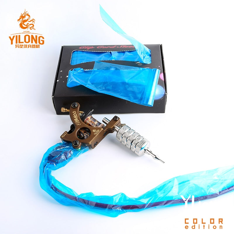 125/250 Pcs BlueTattoo Clip Cord Sleeves Bags Supply Disposable Covers Bags for Tattoo Machine Professional Tattoo Accessory