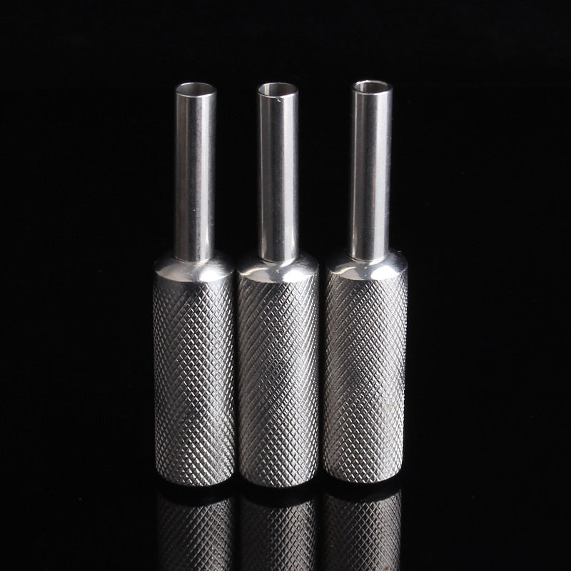 1PCS 16/17/22MM Stainless Steel Tattoo Grip With Back Stem Professional Tattoo Machine Grips Tattoo Tubes Tips Tool Free Shipping