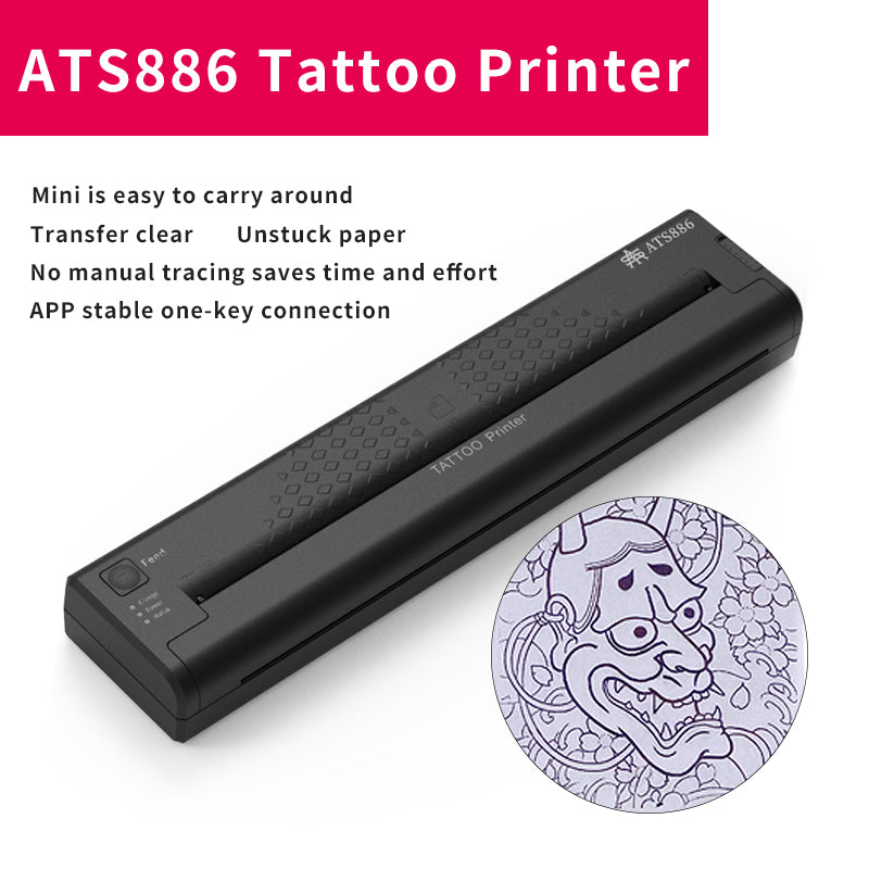Wireless Mini Tattoo Printer, connect to the computer, mobile APP printing