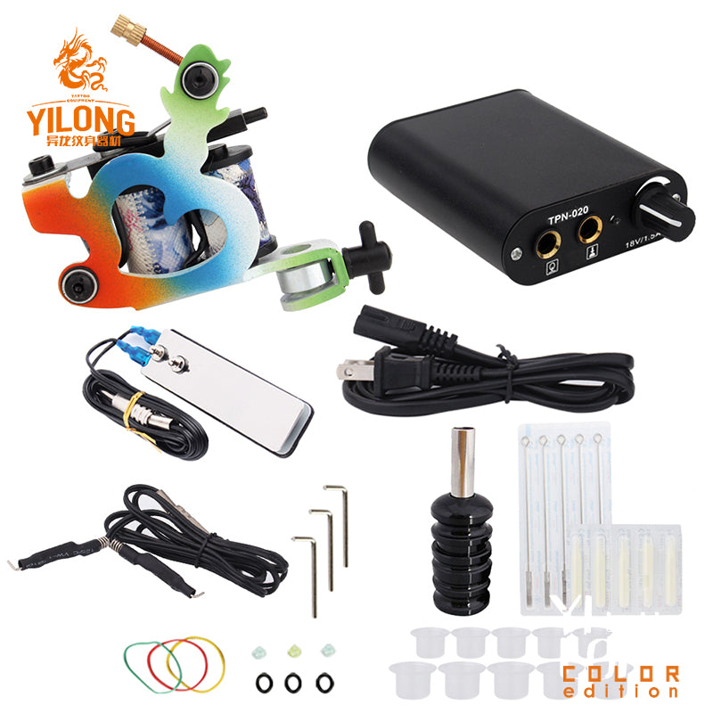 Starter Tattoo Kit 8 Wrap Coils Tattoo Gun