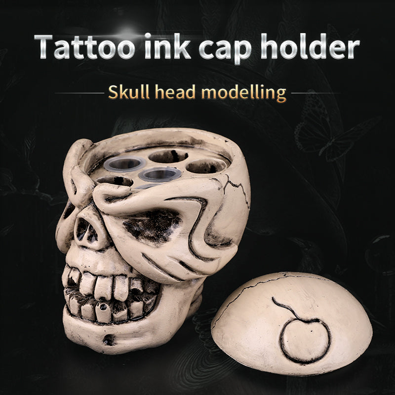 New Demon Skull Tattoo Ink Cup Holder Tattoo