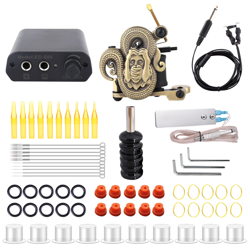 Tattoo Kit with Coil Machines