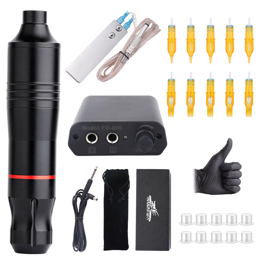 Tattoo Rotary Pen Tattoo Kit with Cartridge Needle