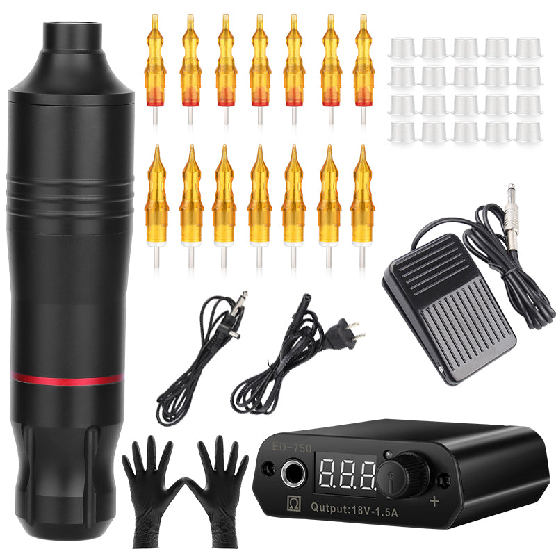 Tattoo Pen Tattoo Kit with LED Power Supply