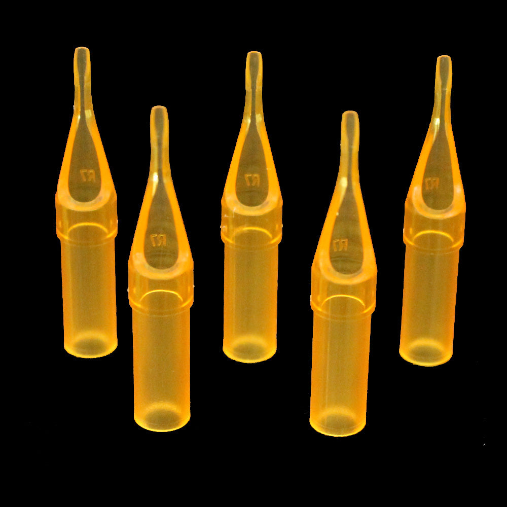 YILONG New 50pcs RT Flat Magnum Gold Shark Disposable Tattoo Tip Nozzle Supply